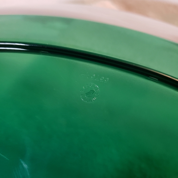 Vintage Tupperware Butterfly Platter Sheerly Elegant Green Acrylic 5375 - Picture 10 of 12